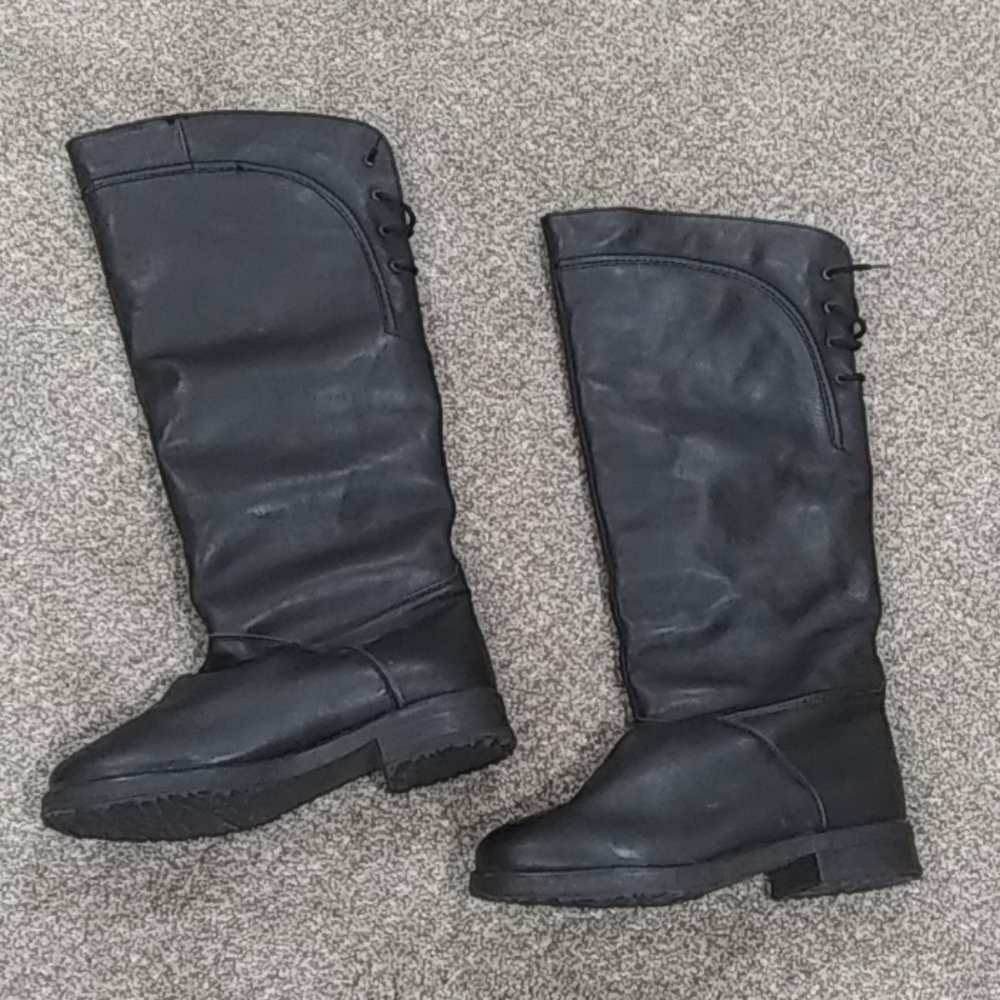 Black Austria Berling Collection Wide Calf Boots